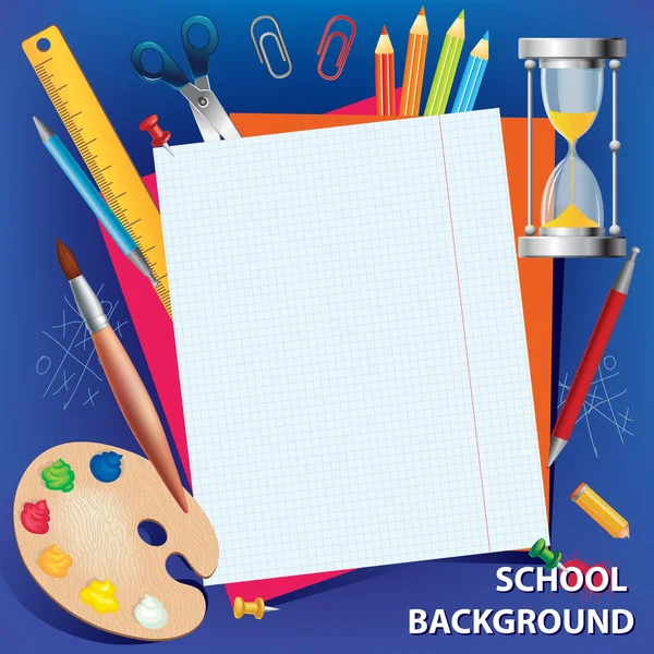 Background back to school — Stock Vector