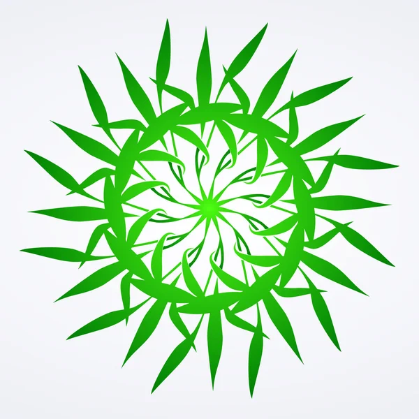 花緑ベクトル硅飾り詳細 — ストックベクタ