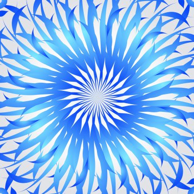 Organic blue kaleidoscope background clipart