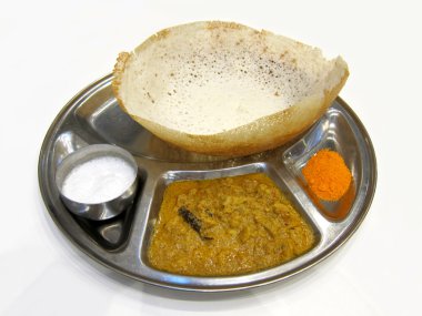 Indian food- Appam, Aappam hoppers clipart