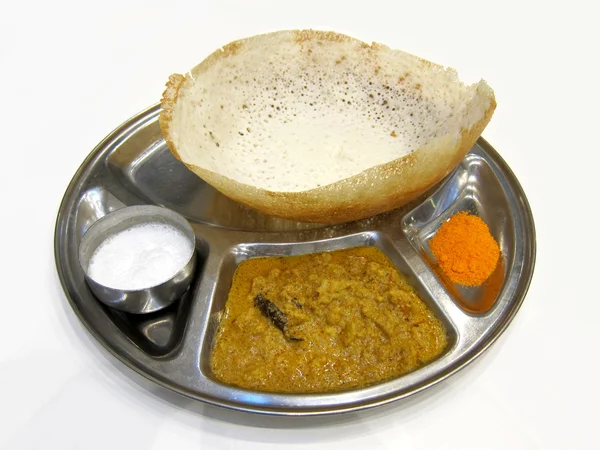 Makanan India Appam, Aappam hoppers — Stok Foto