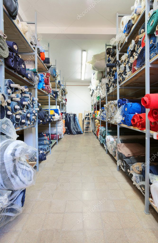 Sewing factory warehouse — Stock Photo © krsmanovic 7302368