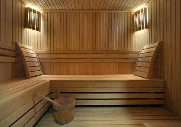 Interiér sauny — Stock fotografie