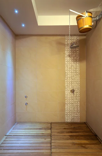 Interiores da sauna — Fotografia de Stock