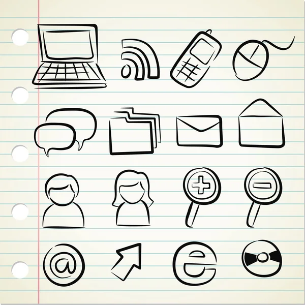 Set of technology icon — Stock Vector