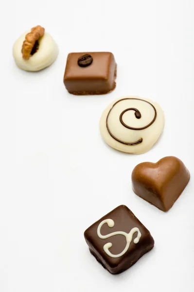 Chocolate sweets assortment — Stock Photo, Image