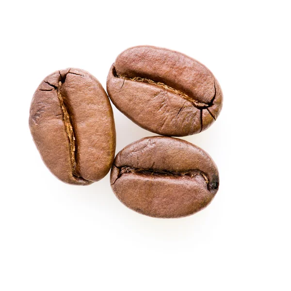 Tres granos de café — Foto de Stock