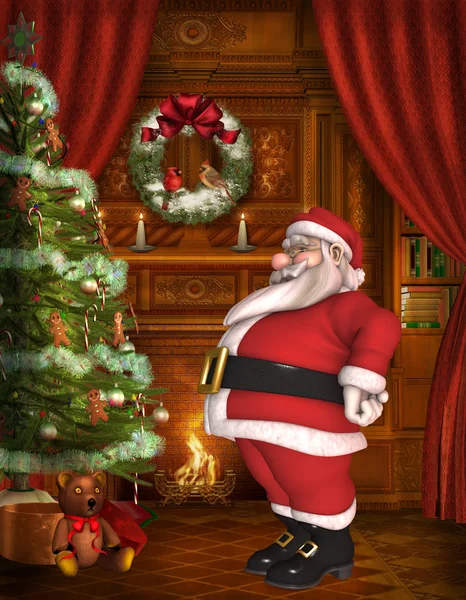 Toon Santa — Zdjęcie stockowe