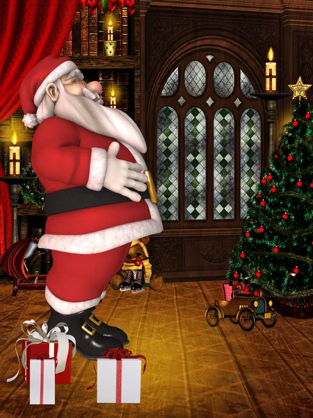 Toon Santa — Stockfoto
