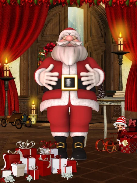 Toon Santa — Zdjęcie stockowe