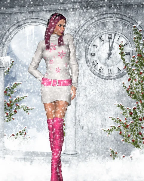 Sexy ropa de invierno — Foto de Stock