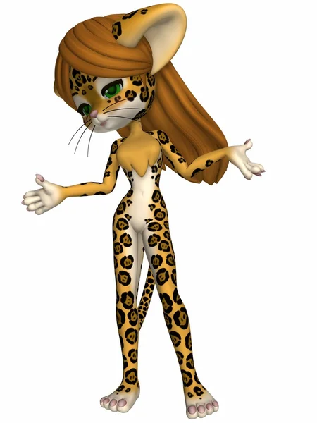 Schattig jaguar - toon figuur — Stockfoto