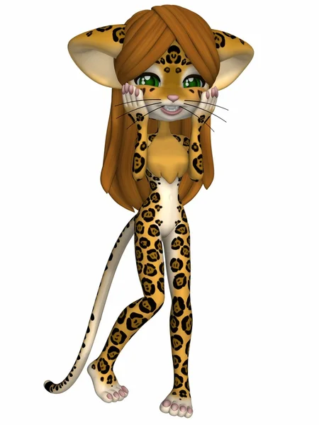Söt jaguar - toon figur — Stockfoto