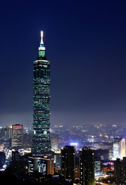 Taipei şehri geceleri