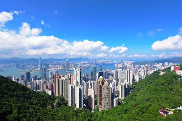 Hong kong blick vom gipfel — Stockfoto