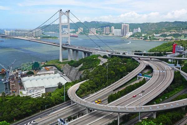 Міст Цінь - Ма в Гонконзі — стокове фото