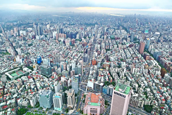 stock image Taipei city view from high