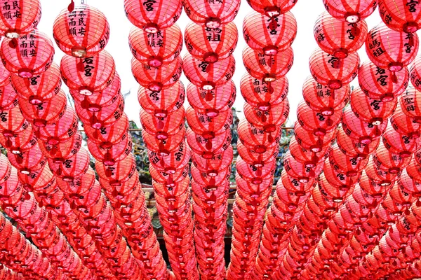 Röda lyktor — Stockfoto