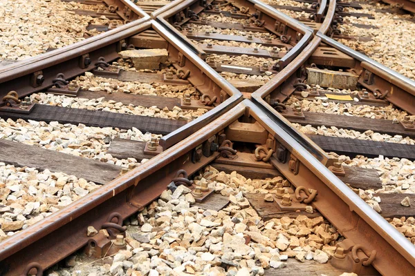 Trein rails — Stockfoto