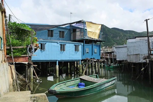 O Tai, małą rybacką wioską w hong Kongu — Zdjęcie stockowe