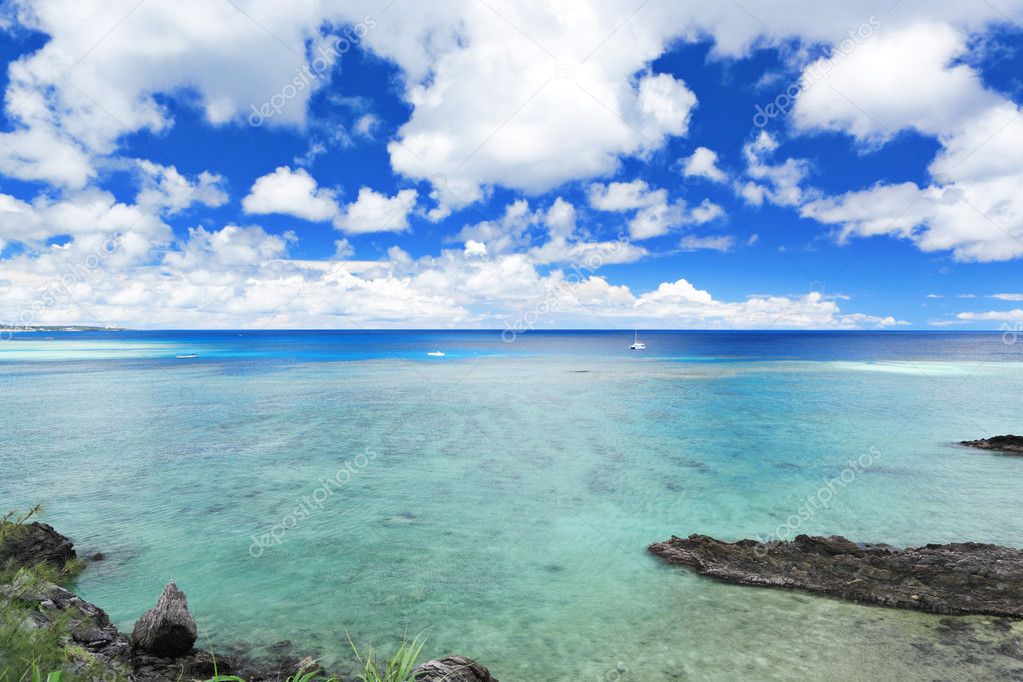 Beautiful sea in Okinawa