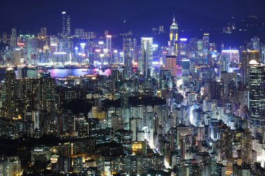 Geceleyin bina ile Hong kong