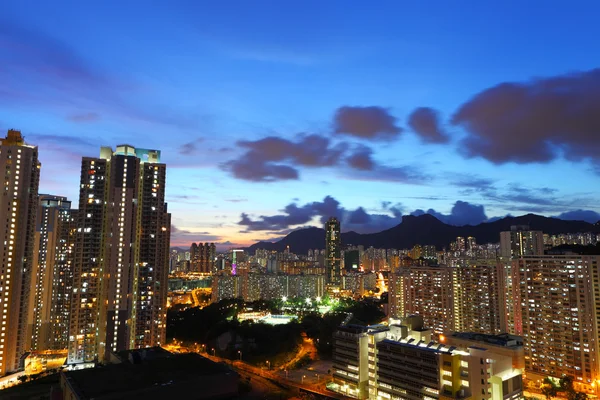 Hong kong med byggnad — Stockfoto