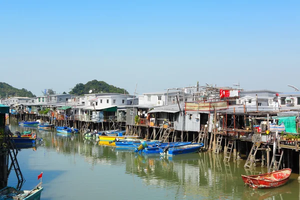 Tai O villaggio di pescatori — Foto Stock