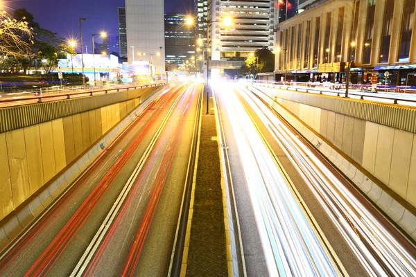 Megacity Highway di notte — Foto Stock