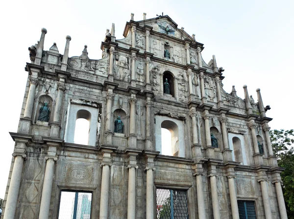 Fachada de São Paulo, Ruínas de São Paulo, Macau — Fotografia de Stock