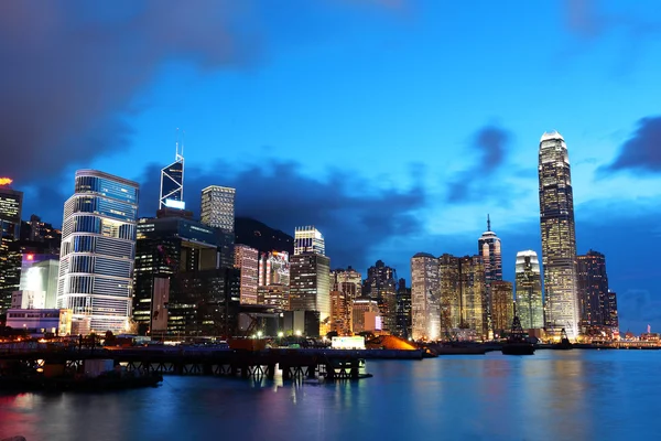 Hong kong nattutsikt — Stockfoto
