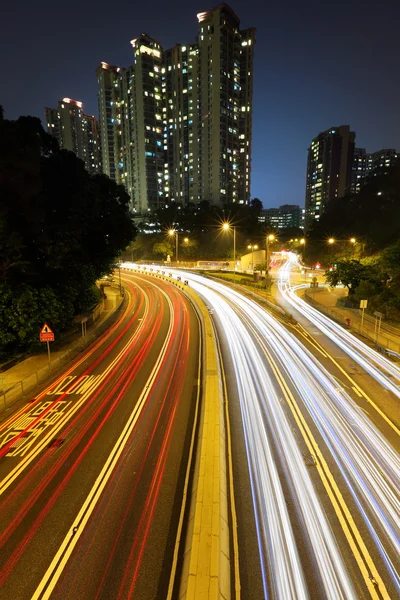 Autowege in der Stadt — Stockfoto