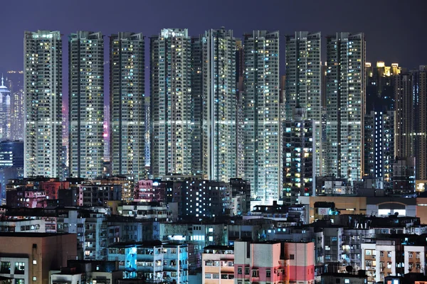 Nachtansicht von Hongkong — Stockfoto