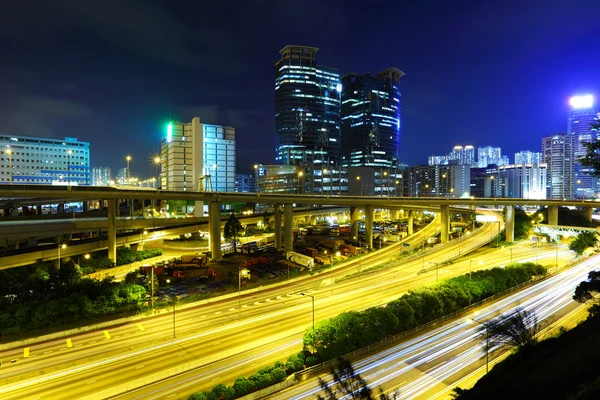 Gece Şehir Trafiği — Stok fotoğraf