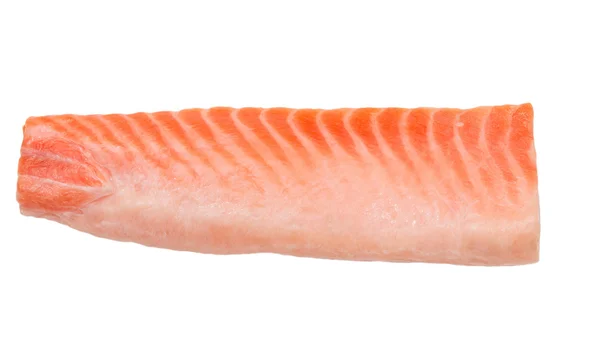 Tranche d'un filet de saumon — Photo