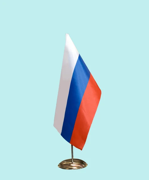 stock image Flag of Russia on a support