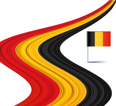 Belgian flag. clipart