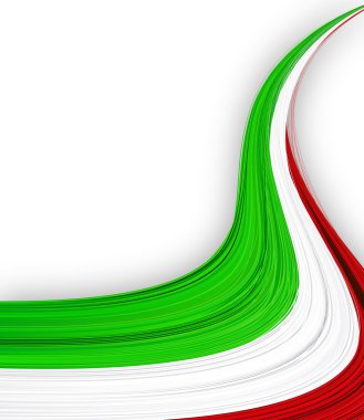 Italian flag. clipart