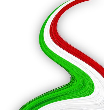 Italian flag. clipart