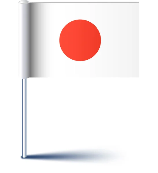 Bandeira japonesa . — Vetor de Stock