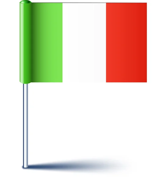 Bandiera italiana . — Vettoriale Stock