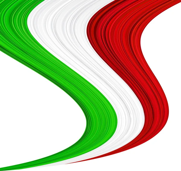 Bandeira italiana . — Vetor de Stock