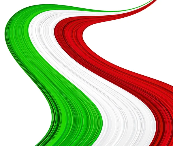 Italiensk flagg. — Stock vektor