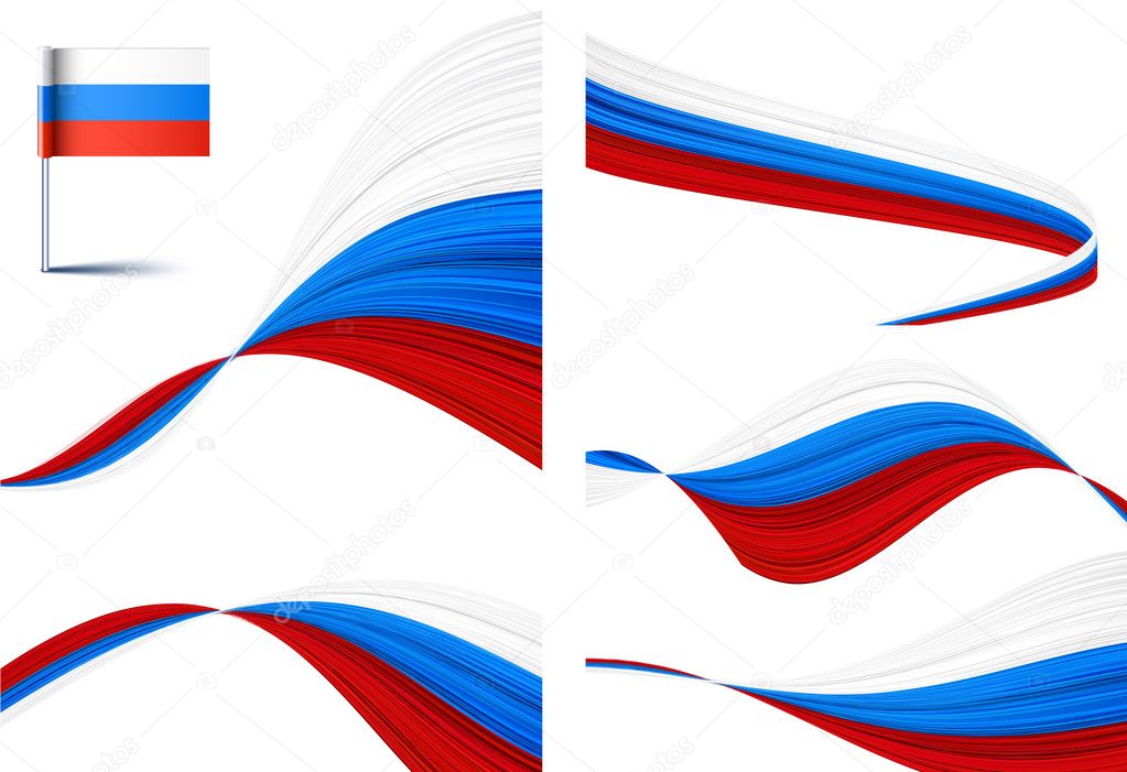 Russia flag Royalty Free Vector Image - VectorStock