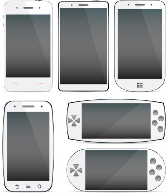 Set of smartphone concepts. clipart