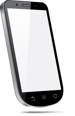 dokunmatik ekran 3d smartphone kavramı.