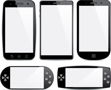 Set of smartphone concepts. clipart