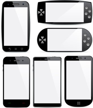 Set of smartphone concepts. clipart