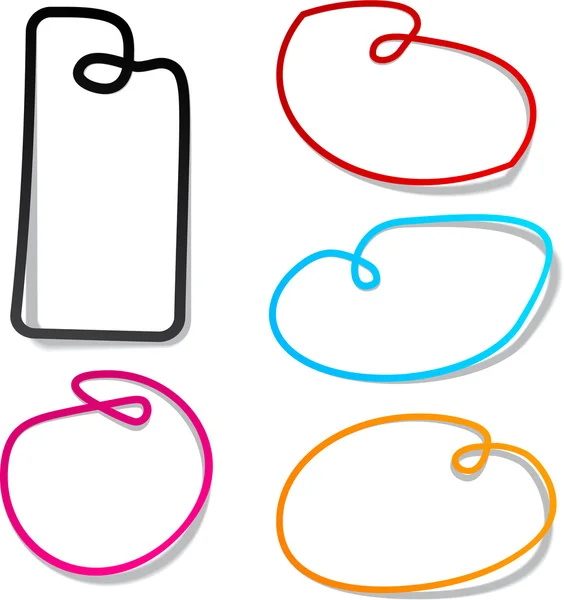 stock vector Noose notification paper frames.