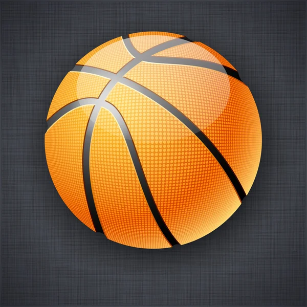 Ballon de basket. — Image vectorielle